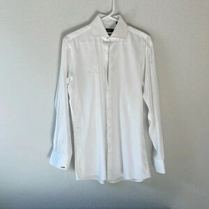 hugo boss sharp fit white dress shirt Hugo Boss Sharp Fit Easy Iron Spread Collar Solid Twill Dress Shirt, Mens, 15.5 x 34/35, Light Pastel Pink